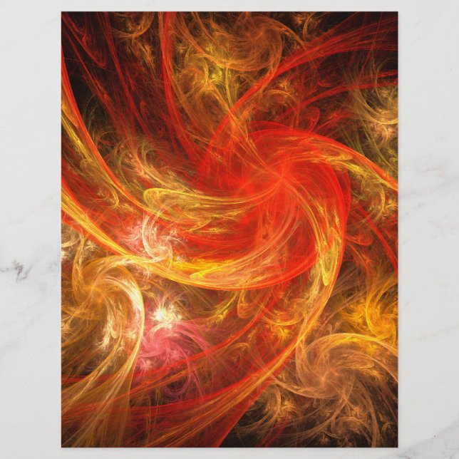 Firestorm Nova Abstracte Art Letterhead (Voorkant)