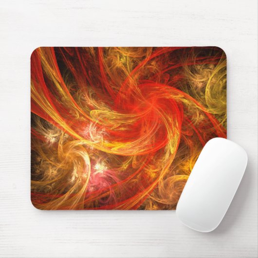 Firestorm Nova Abstracte Art Mousepad Muismat (Met muis)