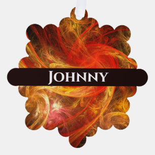 Firestorm Nova Abstracte Art Ornament Kaart