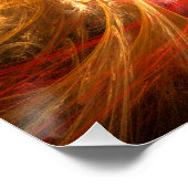 Firestorm Nova Abstracte Art Perfect Poster (Hoek)