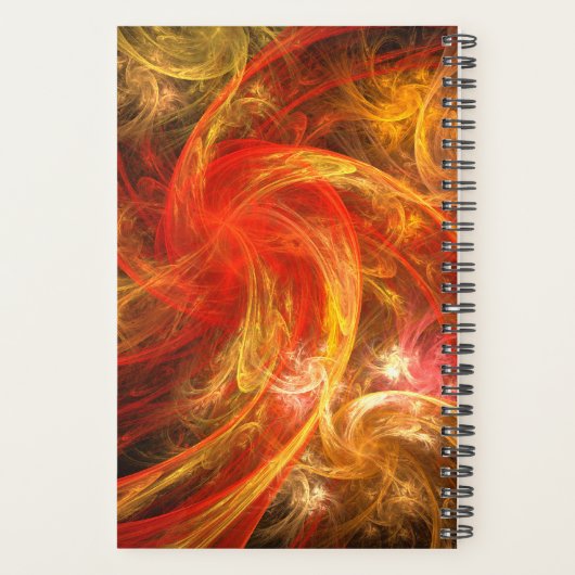 Firestorm Nova Abstracte Art Planner (Achterkant)