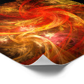 Firestorm Nova Abstracte Art Poster (Hoek)