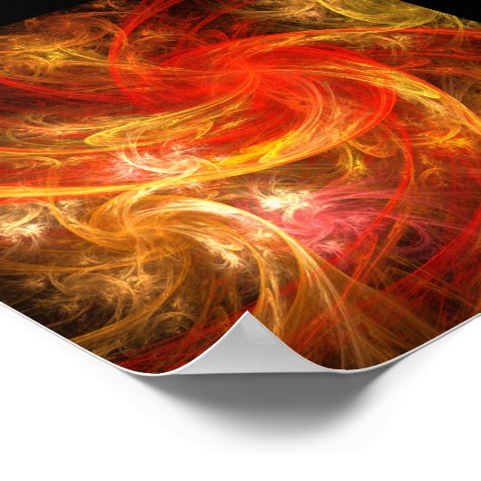 Firestorm Nova Abstracte Art Poster (Hoek)