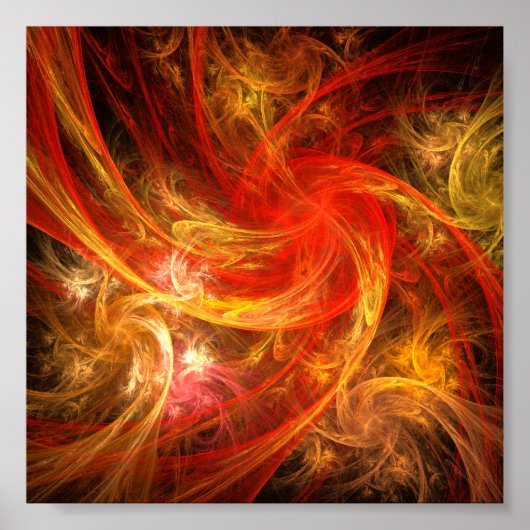 Firestorm Nova Abstracte Art Poster (Voorkant)