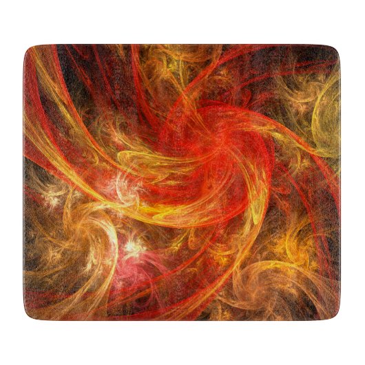 Firestorm Nova Abstracte Art Rechthoek Snijplank (Voorkant)