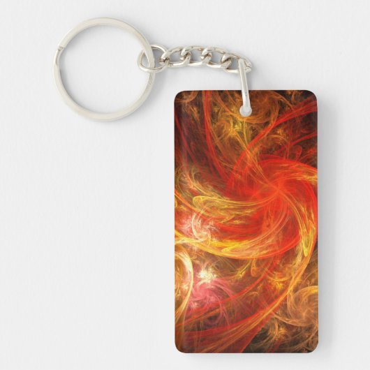 Firestorm Nova Abstracte Art Sleutelhanger (Voorkant)