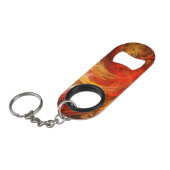 Firestorm Nova Abstracte Art Sleutelhanger Flessenopener (Voorkant Gekanteld)