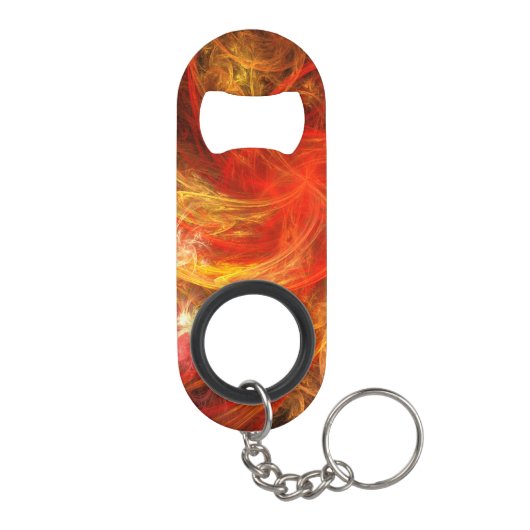 Firestorm Nova Abstracte Art Sleutelhanger Flessenopener (Achterkant)