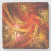 Firestorm Nova Abstracte Art Stenen Onderzetter (Voorkant)