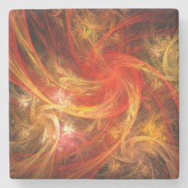 Firestorm Nova Abstracte Art Stenen Onderzetter