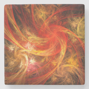 Firestorm Nova Abstracte Art Stenen Onderzetter