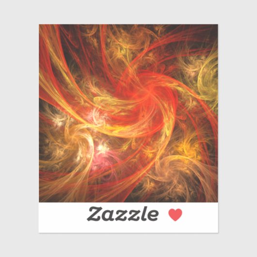 Firestorm Nova Abstracte Art Sticker (Vel)