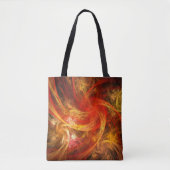 Firestorm Nova Abstracte Art Tote Bag (Voorkant)