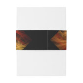 Firestorm Nova Abstracte Art Uitnodigingen Wikkel (Achterkant Voorbeeld)