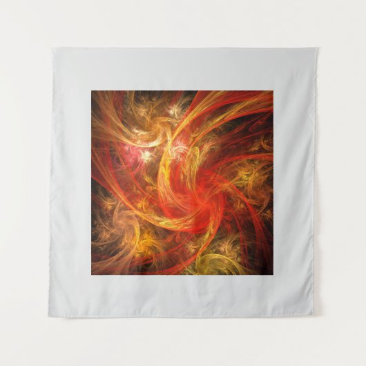 Firestorm Nova Abstracte Art Wandkleed (Voorkant (horizontaal))