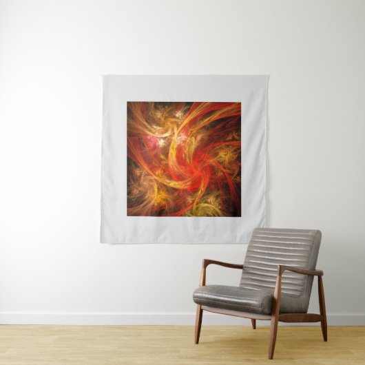 Firestorm Nova Abstracte Art Wandkleed (In Situ (horizontaal))