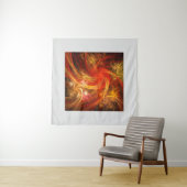 Firestorm Nova Abstracte Art Wandkleed (In situ)