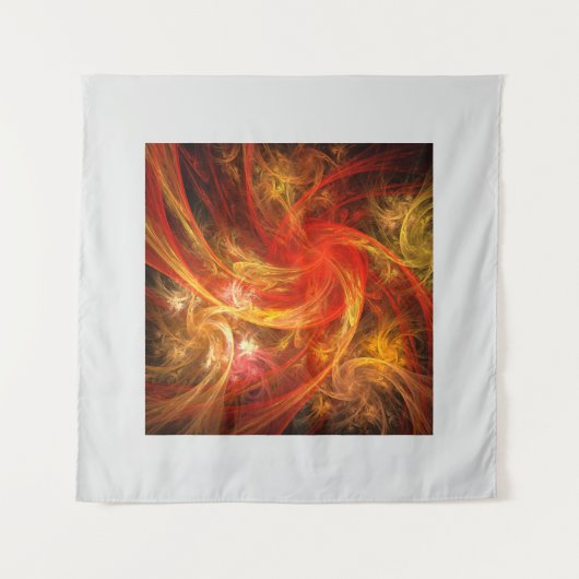 Firestorm Nova Abstracte Art Wandkleed (Voorkant)