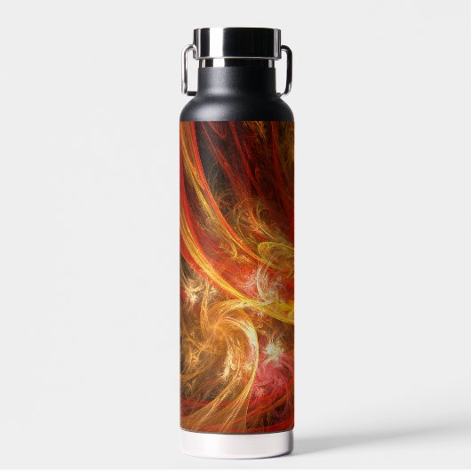 Firestorm Nova Abstracte Art Waterfles (Voorkant)