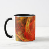 Firestorm Nova Abstracte koffie Mok (Links)