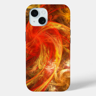 Firestorm Nova Abstracte Kunst iPhone 15 Case