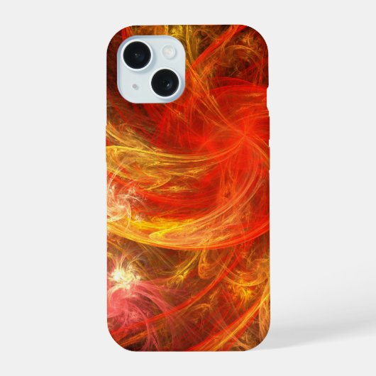 Firestorm Nova Abstracte Kunst iPhone 15 Case (Achterkant)