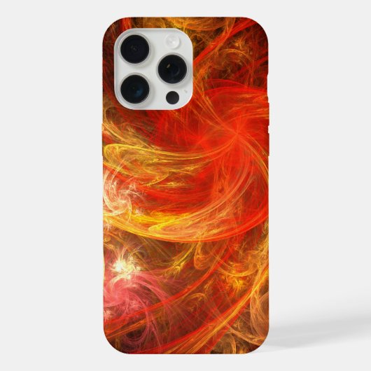 Firestorm Nova Abstracte Kunst iPhone Hoesje (Achterkant)