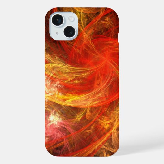 Firestorm Nova Abstracte Kunst iPhone Hoesje (Achterkant)
