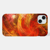 Firestorm Nova Abstracte Kunst iPhone Hoesje (Achterkant horizontaal)
