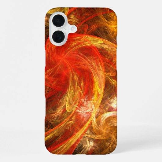 Firestorm Nova Abstracte Kunst iPhone Hoesje (Achterkant)