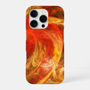 Firestorm Nova Abstracte Kunst iPhone 16 Pro Hoesje