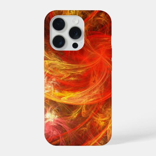 Firestorm Nova Abstracte Kunst iPhone Hoesje (Achterkant)