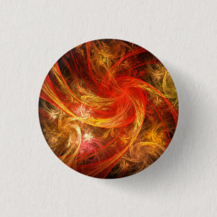 Firestorm Nova Abstracte Kunst Knop (rond) Ronde Button 3,2 Cm