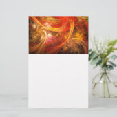 Firestorm Nova Abstracte kunstartikelen Briefpapier (Staand voorkant)