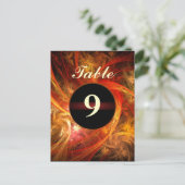 Firestorm Nova Table Number Briefkaart (Staand voorkant)
