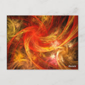 Firestorm Nova Table Number Briefkaart (Achterkant)