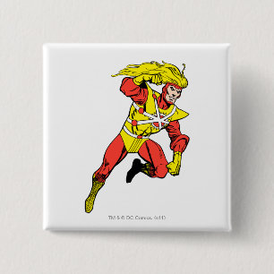 Firestorm Soving Vierkante Button 5,1 Cm