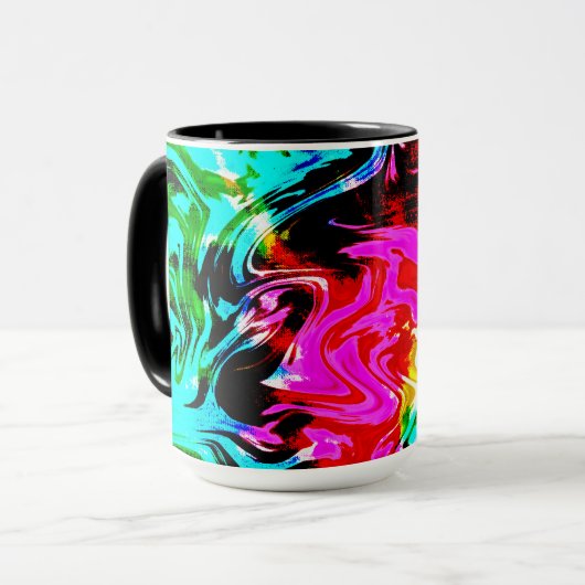 Firestorm Tie Dye, koffie-Mok Mok (Voorkant links)