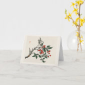 Firethorns traditionele Japans Kaart (Gele Bloem)