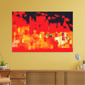 Firetown door Maxwell Kerr Canvas Afdruk (Insitu (Woonkamer))