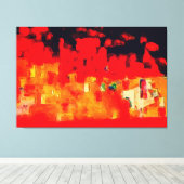 Firetown door Maxwell Kerr Canvas Afdruk (Insitu (Houten vloer))