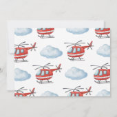 Firetruck Birthday Invite With Photo Kaart (Achterkant)