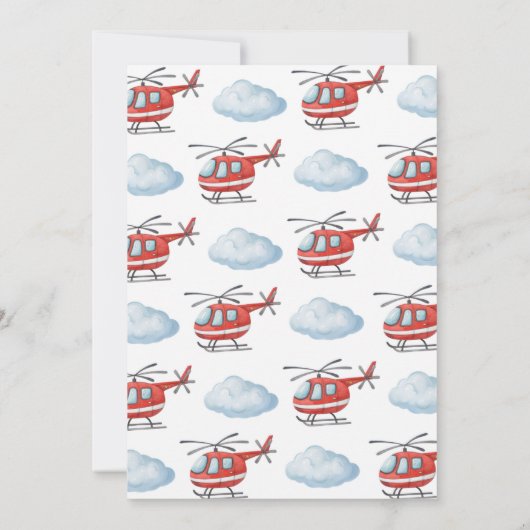 Firetruck Birthday Time Capsule Card Kaart (Achterkant)