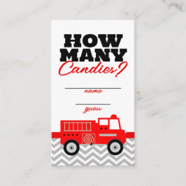 Firetruck hoeveel Snoepjes spel raden Kaarten