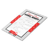 Firetruck naam dat lied douche spel - 40 Pack Notitieblok (Schuin)