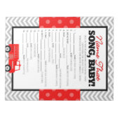 Firetruck naam dat lied douche spel - 40 Pack Notitieblok (Voorkant)