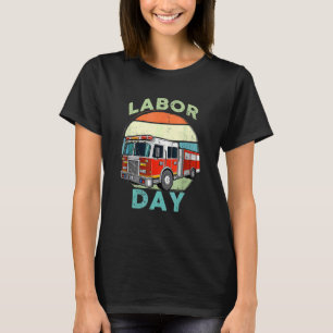Firetruck  Retro Labor Day 2022 T-shirt