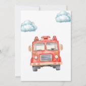 Firetruck Two The Rescue Kid's 2nd Birthday Kaart (Achterkant)