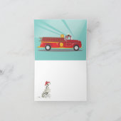 Firetruck verjaardagsfeest Bedankt Opmerkingen (Binnen)