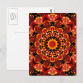 Firewalk, Abstracte Spirituele quest in Flames Briefkaart (Voorkant / Achterkant)